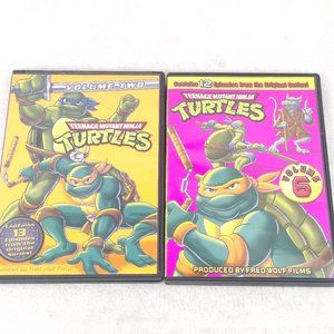 TMNT 2006 lot of dvd x2 animated turtles cartoons Volume 2 and 6